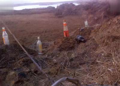 江苏-妖才无架弹弓50米远程击打5个白酒瓶