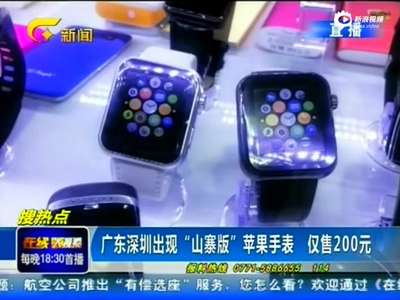 [视频]深圳地区出现山寨苹果表 比正版廉价百倍