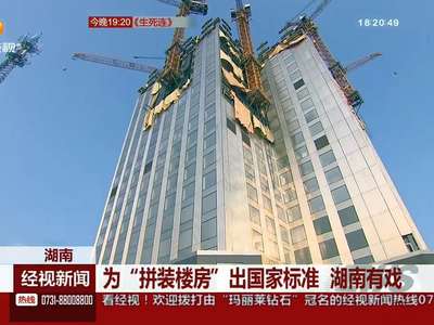 为“拼装楼房”出国家标准 湖南有戏