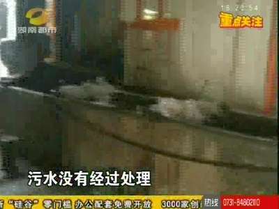 长沙望城区：塑料加工厂污水直排 附近水塘变黑