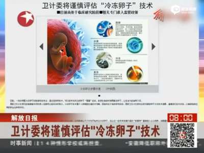 [视频]卫计委将谨慎评估冷冻卵子技术