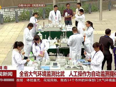 全省大气环境监测比武 人工操作为自动监测提供标准