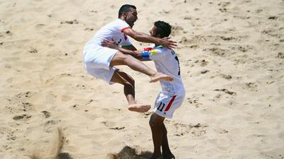 西班牙沙滩足球队VS伊朗沙滩足球队_沙滩足球