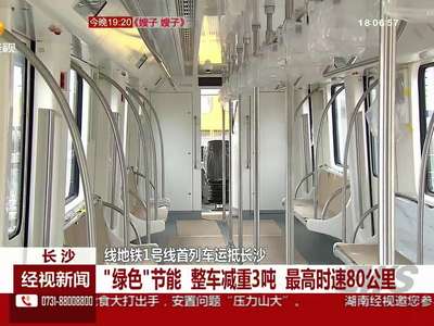长沙地铁1号线首列车运抵长沙
