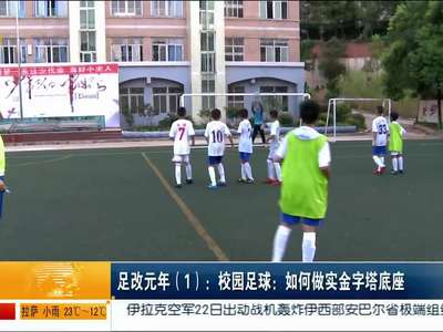 足改元年（1）校园足球：如何做实金字塔底座