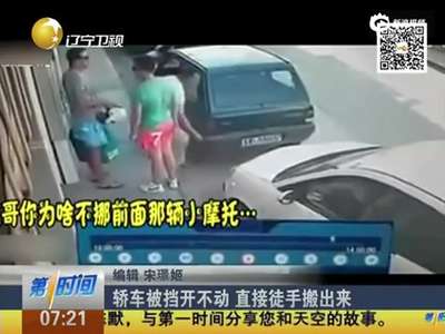 [视频]大力士路遇轿车挡道 徒手抬走震惊路人