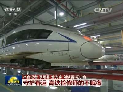 [视频]守护春运 高铁检修师的不眠夜