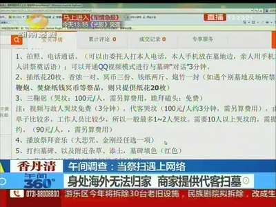 清明祭扫遇上网络 你怎么看？