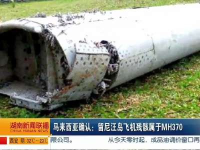 马来西亚确认：留尼汪岛飞机残骸属于MH370
