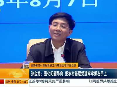 湖南省农村基层党建工作座谈会在怀化召开