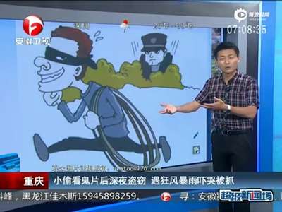 [视频]小偷看鬼片后深夜行窃 遇狂风暴雨被吓哭花钱请陪偷