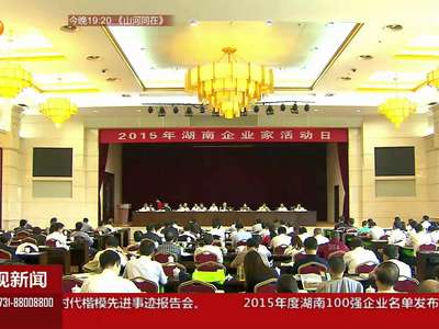 2015湖南百强企业发布 五矿、华菱、三一位列前三