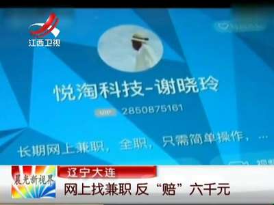 [视频]辽宁大连：网上找兼职 反“赔”六千元