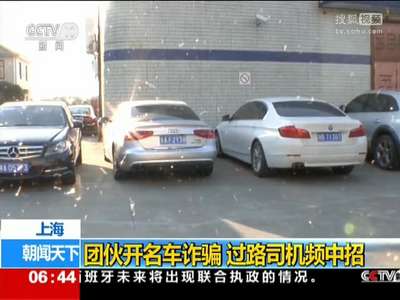 [视频]上海：团伙开名车诈骗 过路司机频中招