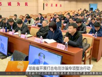 湖南省开展打击电信诈骗专项整治行动