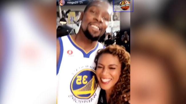 前勇士美女记者与队员道别 KD:会想念我的女孩