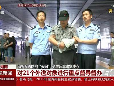 密织追逃防逃“天网”彰显反腐肃贪决心