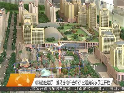 湖南省住建厅：推动房地产去库存 公租房向农民工开放