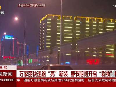 万家丽快速路“亮”新装 春节期间开启“彩妆”模式