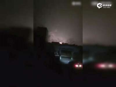 [视频]实拍上饶一烟花厂爆炸 响声震天全市有震感