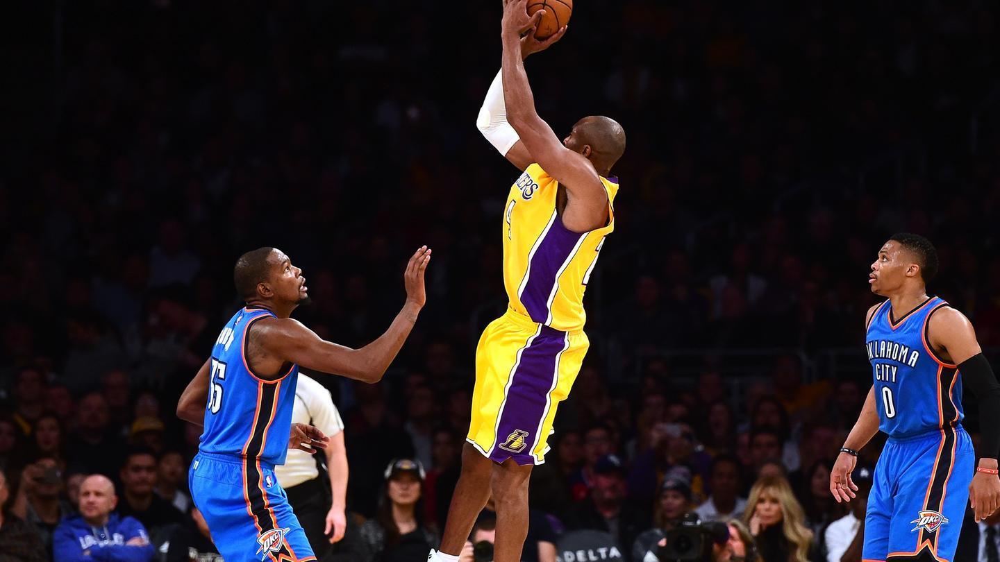 戏耍杜兰特!科比虚晃转身后仰跳投教学