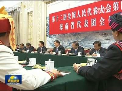 [视频]刘云山参加海南代表团审议