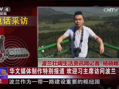 [视频]波兰 华文媒体制作特别报道 欢迎习主席访问波兰