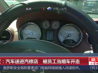 [视频]武汉：汽车送进汽修店 被员工当婚车开走