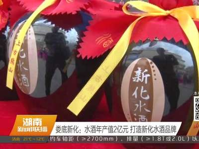 娄底新化：水酒年产值2亿元 打造新化水酒品牌