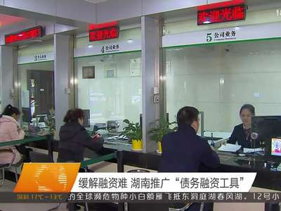 缓解融资难 湖南推广“债务融资工具”
