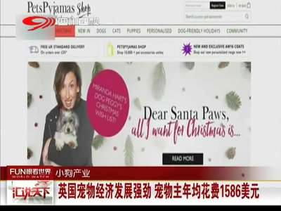 [视频]英国宠物经济发展强劲 宠物主年均花费1586美元
