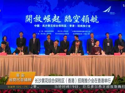 长沙黄花综合保税区（香港）招商推介会在香港举行