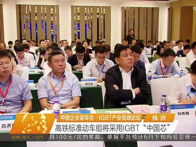 中国企业家年会·IGBT产业高峰论坛 高铁标准动车组将采用IGBT“中国芯”