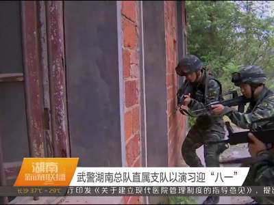 武警湖南总队直属支队以演习迎“八一”