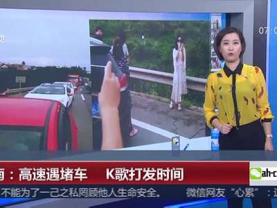 [视频]云南：高速遇堵车 K歌打发时间