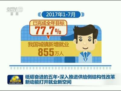 [视频]砥砺奋进的五年·深入推进供给侧结构性改革 新动能打开就业新空间