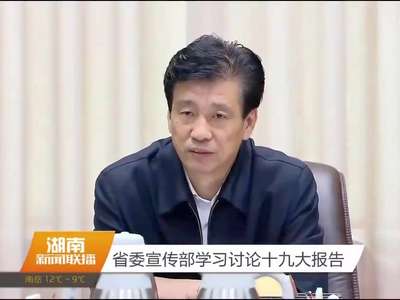 湖南省委宣传部学习讨论十九大报告