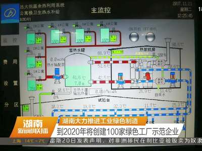 湖南大力推进工业绿色制造 到2020年将创建100家绿色工厂示范企业