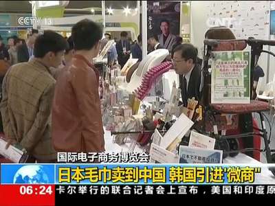 [视频]国际电子商务博览会：日本毛巾卖到中国 韩国引进“微商”