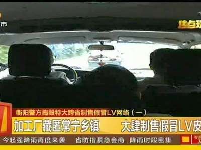 衡阳警方捣毁特大跨省制售假冒LV网络