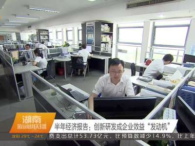 半年经济报告：创新研发成企业效益“发动机”