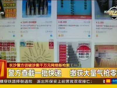 长沙警方侦破涉案千万元网络贩枪案