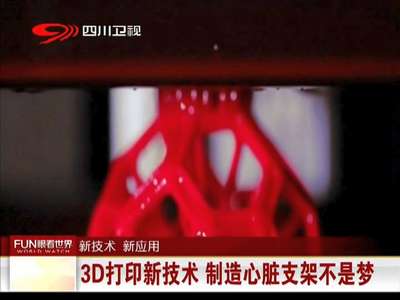 [视频]3D打印新技术 制造心脏支架不是梦