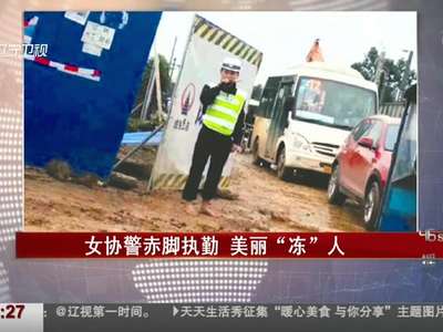 [视频]女协警赤脚执勤 美丽“冻”人获点赞