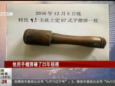 [视频]村民用手榴弹砸核桃25年：别人送的 觉得顺手