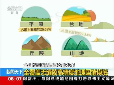 [视频]全国地理国情普查公报发布：全覆盖无缝隙高精度地理国情摸底