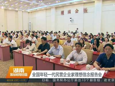 全国年轻一代民营企业家理想信念报告会