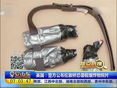 [视频]英国：警方公布伦敦桥恐袭假爆炸物照片
