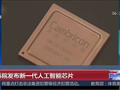 [视频]中科院发布新一代人工智能芯片