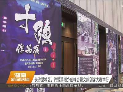 长沙望城区：锦绣潇湘乡创峰会暨文旅创客大赛举行